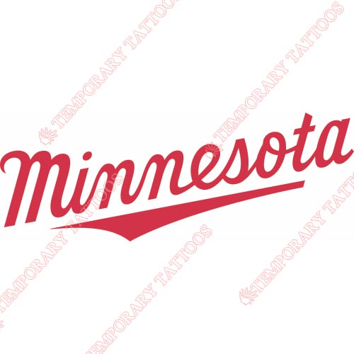 Minnesota Twins Customize Temporary Tattoos Stickers NO.1730